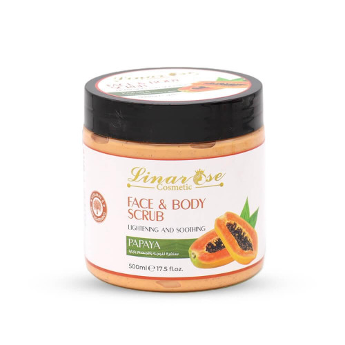 Linarose Face & Body Papaya Scrub - 500ml