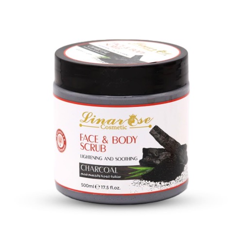 Linarose Face & Body Charcoal Scrub - 500ml