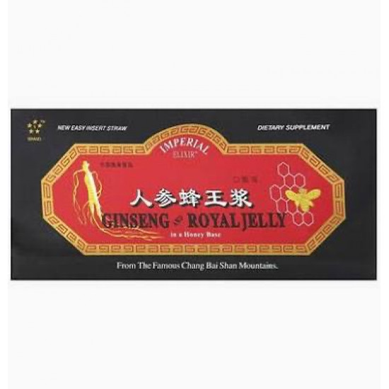 الجنسنج وغذاء ملكات النحل إكسير القوة والنشاط من Imperial Elixir الجنسنج وغذاء ملكات النحل إكسير القوة والنشاط من Imperial Elixir