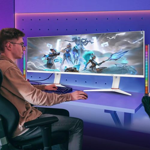 شاشة العاب جيم اون ارتيك برو GAMEON Artic Pro Series | بدقة FHD (1920x1080) | مقاس 24 انش | لوحة  IPS | استجابة 0.5 مللي ثانية | معدل تحديث 360 هرتز | طراز GOA24FHD360IPS