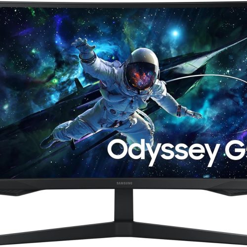 شاشة العاب Odyssey | بدقة WQHD (2560x1440) | مقاس 32 انش | تقنية AMD فري سينك | من شركة سامسونج Samsung | معدل تحديث 165هرتز | استجابة 1 مللي ثانية | منحنية | طراز G5 G55C شاشة العاب Odyssey | بدقة WQHD (2560x1440) | مقاس 32 انش | تقنية AMD فري سينك | من شركة سامسونج Samsung | معدل تحديث 165هرتز | استجابة 1 مللي ثانية | منحنية | طراز G5 G55C
