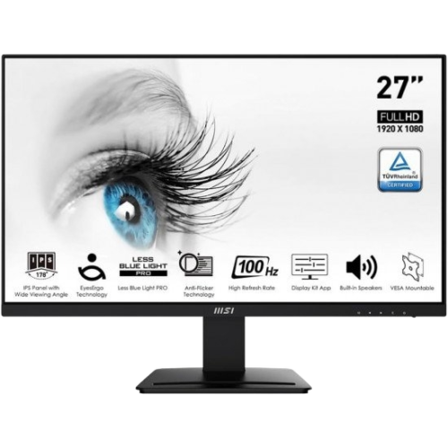شاشة متعددة الاستخدامات MSI | بدقة QHD (2560x1440) | مقاس 27 انش | من شركة ام اس اي MSI | معدل تحديث 75 هرتز | طراز Pro MP27Q شاشة متعددة الاستخدامات MSI | بدقة QHD (2560x1440) | مقاس 27 انش | من شركة ام اس اي MSI | معدل تحديث 75 هرتز | طراز Pro MP27Q