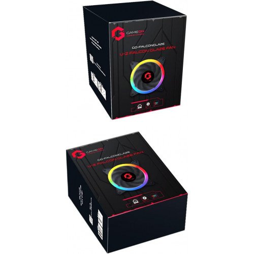 GAMEON U-2 Falcon G2 Case Fan - 3 Pack, 120mm Fixed RGB, High Airflow & Ultra Quiet Performance GAMEON U-2 Falcon G2 Case Fan - 3 Pack, 120mm Fixed RGB, High Airflow & Ultra Quiet Performance