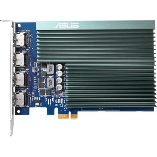 ASUS GeForce GT 730 2GB GDDR5 Silent Graphics Card, 4× HDMI, 4K Multi-Monitor Support ASUS GeForce GT 730 2GB GDDR5 Silent Graphics Card, 4× HDMI, 4K Multi-Monitor Support