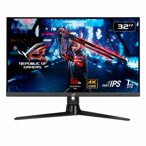 شاشة العاب اسوس روج ستريكس ASUS ROG STRIX | بدقة (3840 × 2160) 4K UHD | مقاس 32 انش | لوحة  IPS | استجابة 1 مللي ثانية | معدل تحديث 160 هرتز | طراز XG32UQ
