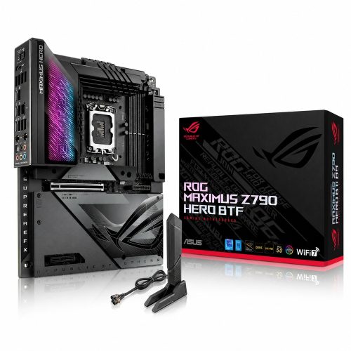 لوحة أم أسوس روج ماكسيموس ROG MAXIMUS Z790 HERO BTF للألعاب بمقبس Intel LGA1700 لوحة أم أسوس روج ماكسيموس ROG MAXIMUS Z790 HERO BTF للألعاب بمقبس Intel LGA1700