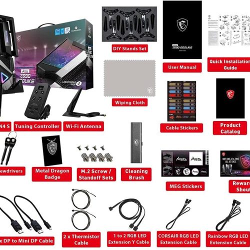 MSI MEG Z690 GODLIKE+MEMORY DDR5 16GB*2 5200MHZ+LIQUID MEG S360 MSI MEG Z690 GODLIKE+MEMORY DDR5 16GB*2 5200MHZ+LIQUID MEG S360