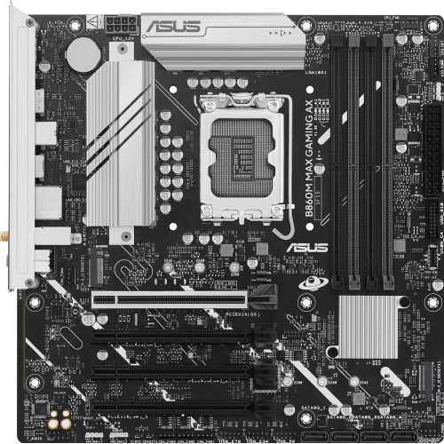ASUS B860M MAX GAMING AX Intel B860 LGA1851 DDR5 WiFi 6 PCIe 5.0 Motherboard