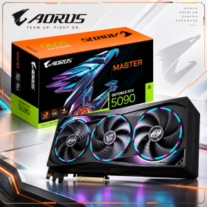  AORUS GeForce RTX 5090 MASTER 32GB GDDR7 PCIe 5.0 Graphics Card with WINDFORCE and LCD