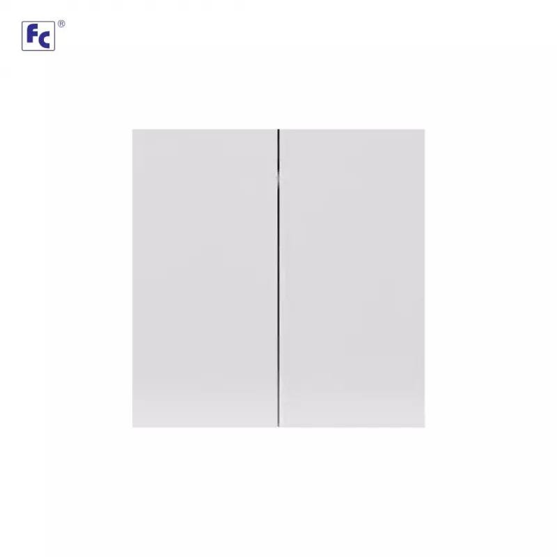 مفتاح مزدوج ديكور 3*3 ابيض - اف سي 