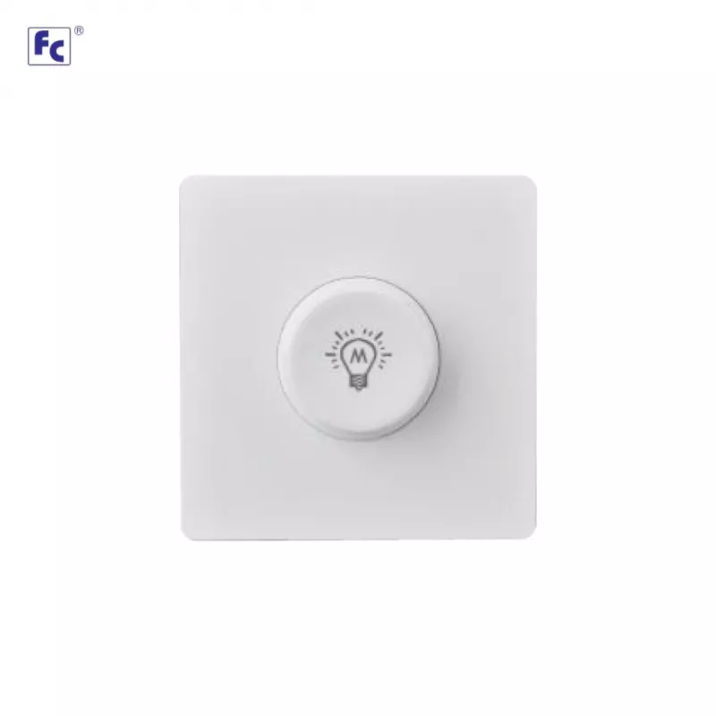 مفتاح ديمر 500 واط 3*3 ابيض - اف سي 