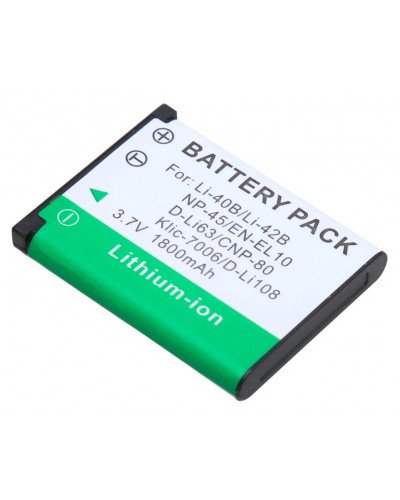 Camera Battery for Olympus Pentax D-Li63 Fuji NP-45 Nikon EN-EL10 NP80 CNP80 K7006-Z55