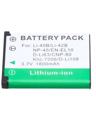 Camera Battery for Olympus Pentax D-Li63 Fuji NP-45 Nikon EN-EL10 NP80 CNP80 K7006-Z55 Camera Battery for Olympus Pentax D-Li63 Fuji NP-45 Nikon EN-EL10 NP80 CNP80 K7006-Z55