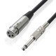 cable 1/4''Jack 6.5mm Male to XLR Female Microphone Mono Cable Foil+Braided Shielded 3M cable 1/4''Jack 6.5mm Male to XLR Female Microphone Mono Cable Foil+Braided Shielded 3M