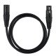 Cable XLR , XLR Male to XLR Male Balanced 3 PIN Microphone Cable , Black 5M Cable XLR , XLR Male to XLR Male Balanced 3 PIN Microphone Cable , Black 5M
