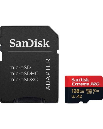 SanDisk 128GB Extreme Pro V30 Micro SD Card (SDXC) UHS-I-200MB/s SanDisk 128GB Extreme Pro V30 Micro SD Card (SDXC) UHS-I-200MB/s