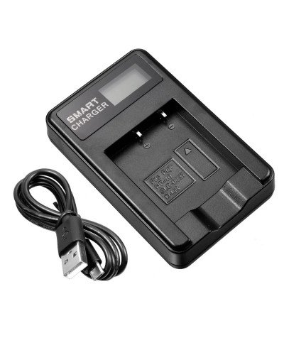 LCD Slim USB Charger for Fujifilm NP-50