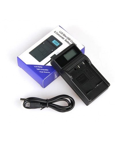 LCD Slim USB Charger for Fujifilm NP-30