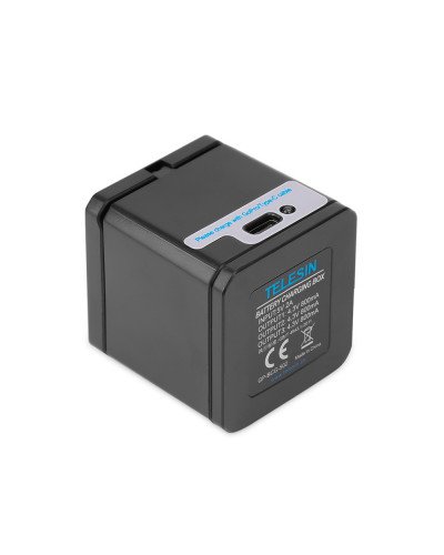 TELESIN 3 Slots LED Storage Charger Box for GoPro HERO 8/7/6/5 TELESIN 3 Slots LED Storage Charger Box for GoPro HERO 8/7/6/5