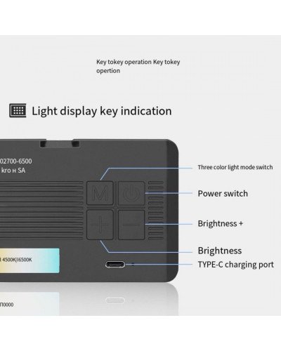 M140 Pocket Fill Light Dimmable 2700-6500k 2000mAh Portable LED Video Light M140 Pocket Fill Light Dimmable 2700-6500k 2000mAh Portable LED Video Light