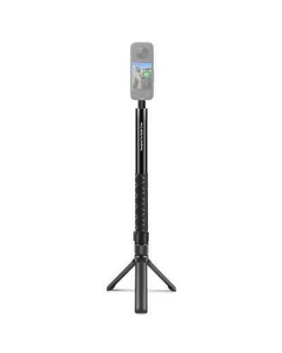 PULUZ Rotary Handle Desktop Tripod Stand 110cm Selfie Stick Monopod for Action Camera/Mobile/Insta360 X3/X4