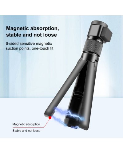 PULUZ Rotary Handle Desktop Tripod Stand 110cm Selfie Stick Monopod for Action Camera/Mobile/Insta360 X3/X4