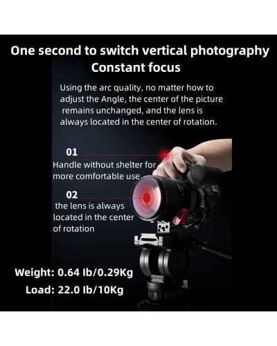 JRLLAI JL-95 Universal Camera Quick-Mount Switch for Horizontal/Vertical Shooting Magic Ring