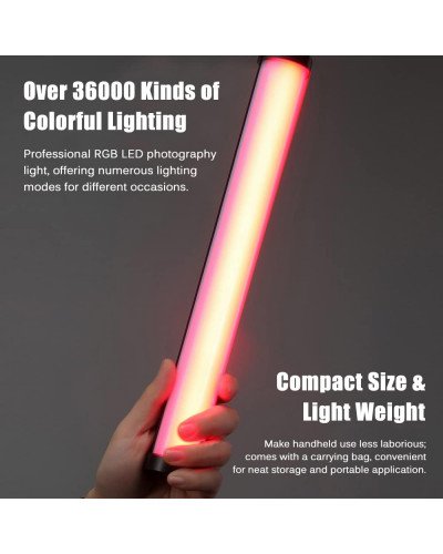 NiceFoto TC-210RGB 10W Magnetic LED Video Tube Light