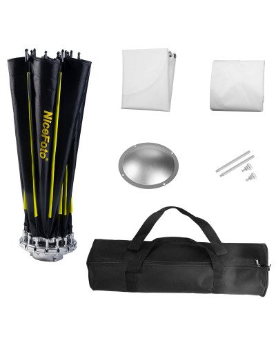 NiceFoto Quick Set Up Wide Angle Radome Softbox (with grid) 60cm