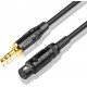 Jack 3.5mm 1/8 to 3-Pin Mini XLR Cable TRS 1/8 Inch Aux Stereo Male to Mini XLR Female Audio Adapter Cable for AKG K550 3m