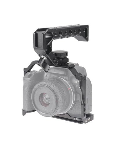 R10 Cage with Top Handle,Aluminium Alloy Camera Cage for Canon EOS R10 Mirrorless Cameras R10 Cage with Top Handle,Aluminium Alloy Camera Cage for Canon EOS R10 Mirrorless Cameras