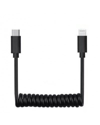 Type-C-to-Lightning Adapter Microphone Patch Cable 40cm