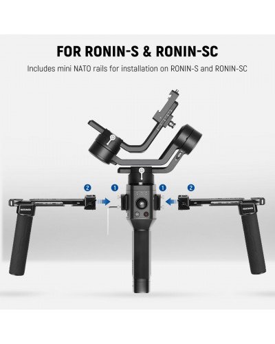 NEEWER GA006 Dual Handgrip for DJI RS4 RS4 Pro RS3 RS3 Pro RS2 RSC2 Ronin S SC Gimbal NEEWER GA006 Dual Handgrip for DJI RS4 RS4 Pro RS3 RS3 Pro RS2 RSC2 Ronin S SC Gimbal