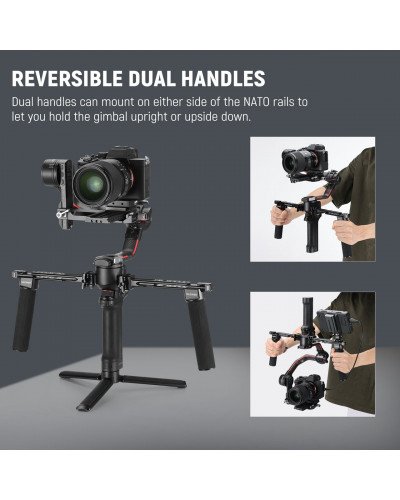 NEEWER GA006 Dual Handgrip for DJI RS4 RS4 Pro RS3 RS3 Pro RS2 RSC2 Ronin S SC Gimbal NEEWER GA006 Dual Handgrip for DJI RS4 RS4 Pro RS3 RS3 Pro RS2 RSC2 Ronin S SC Gimbal