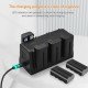 LED Display Charging Base 6-Slot Charger for NP-F970 NP-F750 NP-F550 NP-FZ100 LP-E6 EN-EL15 FNP-W235 Changeable Plate LED Display Charging Base 6-Slot Charger for NP-F970 NP-F750 NP-F550 NP-FZ100 LP-E6 EN-EL15 FNP-W235 Changeable Plate