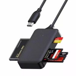 4in1 USB/Type C SD Micro SD TF CF MS Memory Card Reader Adapter