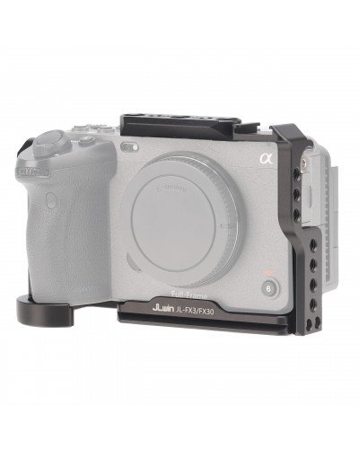 Camera Cage with NATO Rail 1/4″ 3/8″ Hole for Sony FX3 FX30 ILME-FX30