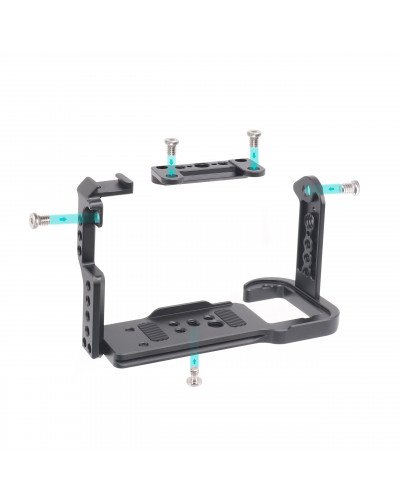 Camera Cage with NATO Rail 1/4″ 3/8″ Hole for Sony FX3 FX30 ILME-FX30