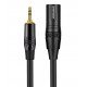 XLR Male To 3.5mm Cable Unbalanced Male XLR To 1/8 Inch Stereo Jack Aux Microphone Cable 3M