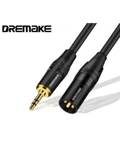 XLR Male To 3.5mm Cable Unbalanced Male XLR To 1/8 Inch Stereo Jack Aux Microphone Cable 3M