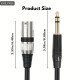 XLR Male To 6.5mm 1/4" TRS Male to XLR Male Balanced Audio Cable 2M