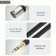 XLR Male To 6.5mm 1/4" TRS Male to XLR Male Balanced Audio Cable 2M