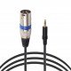 XLR Male To 3.5mm Jake Stereo Male Plug Connector Cable to Microphone XLR Audio 3Pin Jack Speaker 3M XLR Male To 3.5mm Jake Stereo Male Plug Connector Cable to Microphone XLR Audio 3Pin Jack Speaker 3M