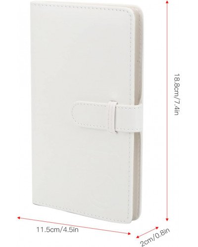 Instax Mini Film Photo Book Album 108 Pockets for Fujifilm Instax Film 7/8/9/10/11/12/Evo (Clay White)