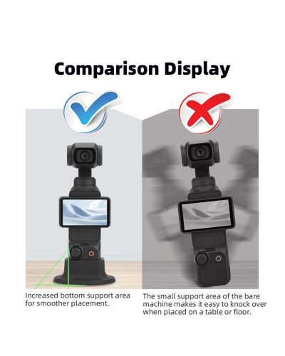 Camera Mount Stand Base PLUS for DJI OSMO Pocket 3/4 Desktop Stable Bracket Camera Mount Stand Base PLUS for DJI OSMO Pocket 3/4 Desktop Stable Bracket