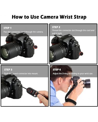Camera Wrist Strap Lanyard Adjustable Nylon Hand Wrist Straps for DJI Osmo Pocket 3/4 and Camera