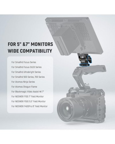 NEEWER MA006 Field Monitor Holder with Cold Shoe Mount