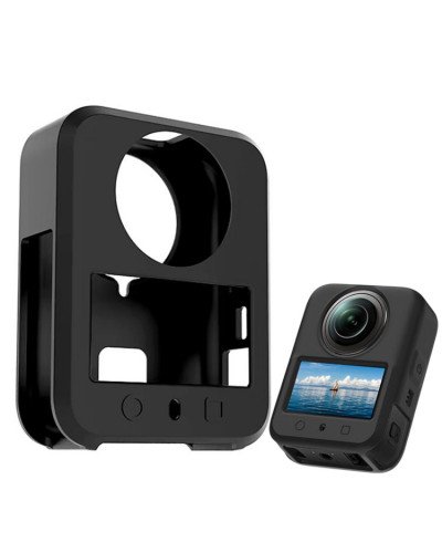 Silicone Case Anti-Scratch Shockproof Full Body For DJI Osmo 360 (Black)