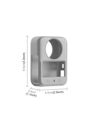 Silicone Case Anti-Scratch Shockproof Full Body For DJI Osmo 360 (Gray) Silicone Case Anti-Scratch Shockproof Full Body For DJI Osmo 360 (Gray)