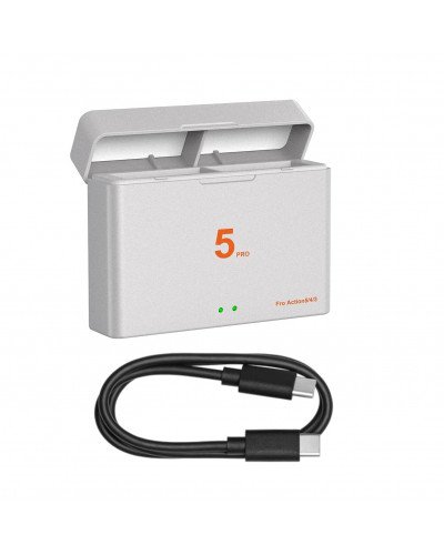 Battery Charger for DJI Osmo 360/ Action 5Pro/4/3 Battery Charger for DJI Osmo 360/ Action 5Pro/4/3
